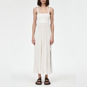 maria mcmanus  Halter Neck Dress in Ivory $990 NEW without tag